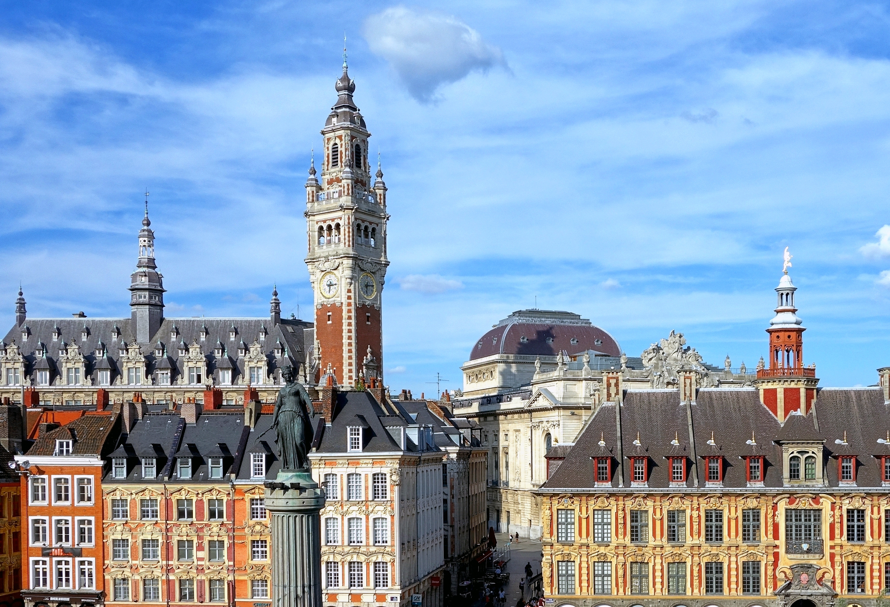 Grand Place of Lille and Belfry © Velvet - licence [CC BY-SA 3.0] from Wikimedia Commons
