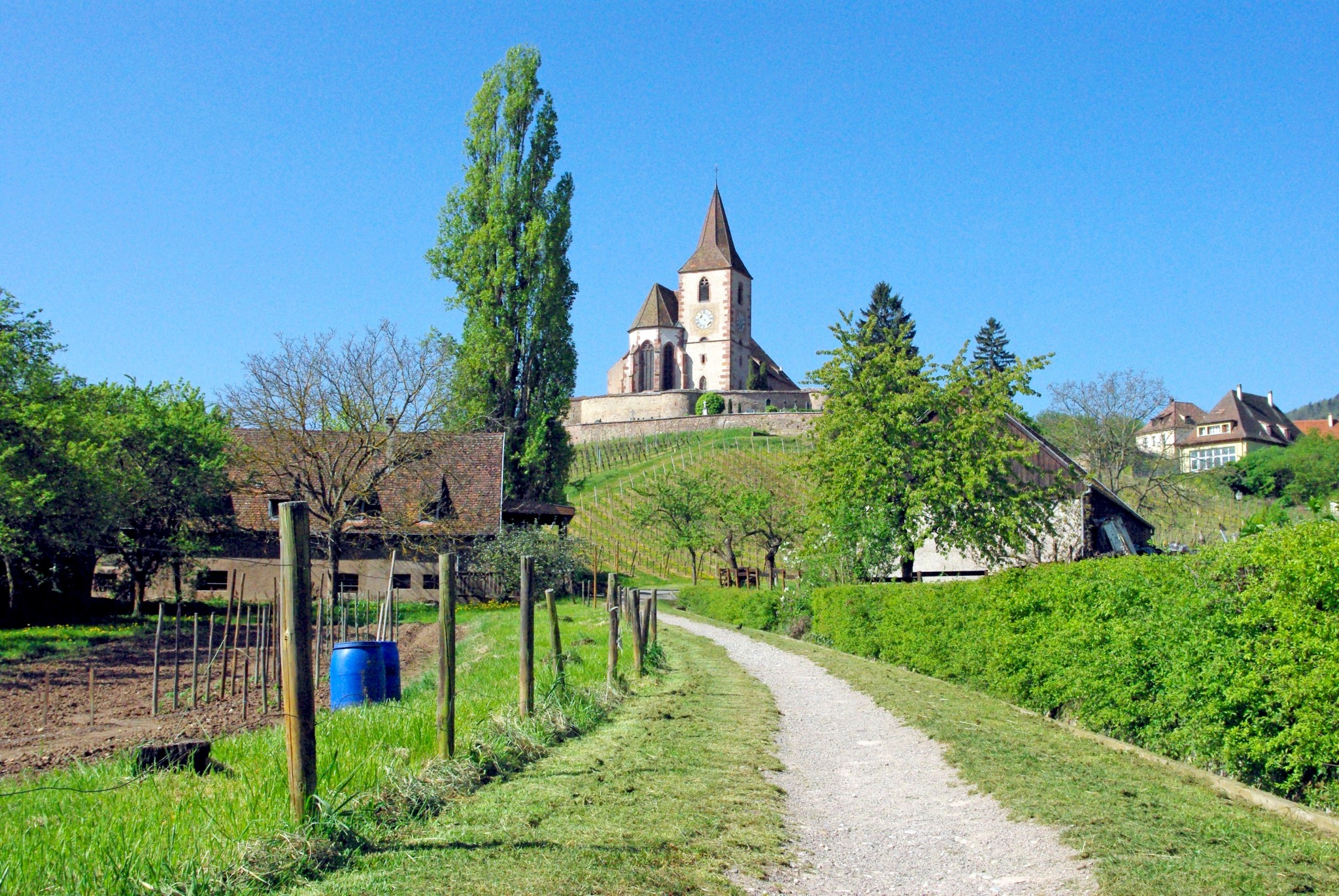 En route to the fortified church of Hunawihr © French Moments