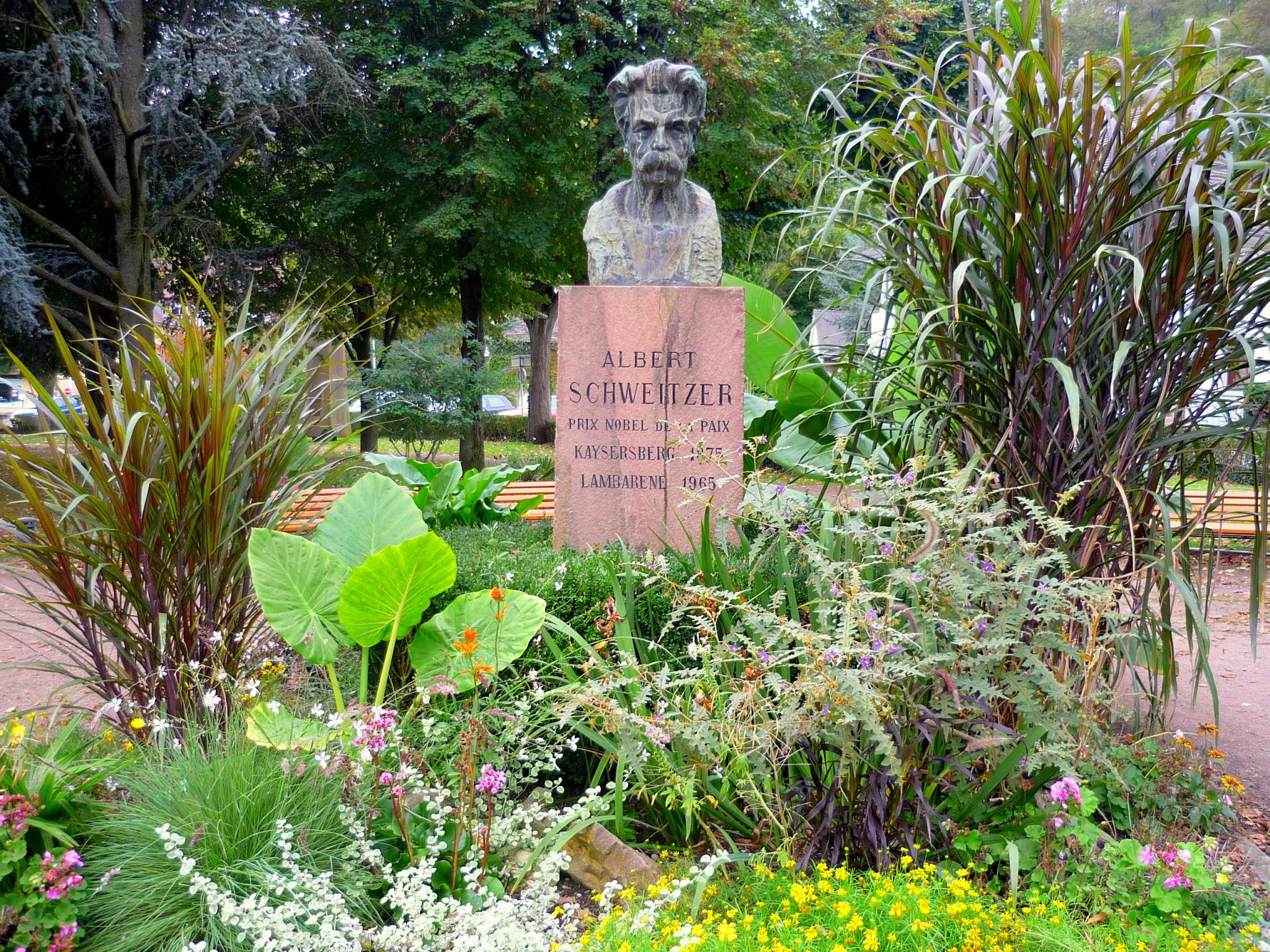 Memorial in honour to Albert Schweitzer in Kaysersberg © French Moments