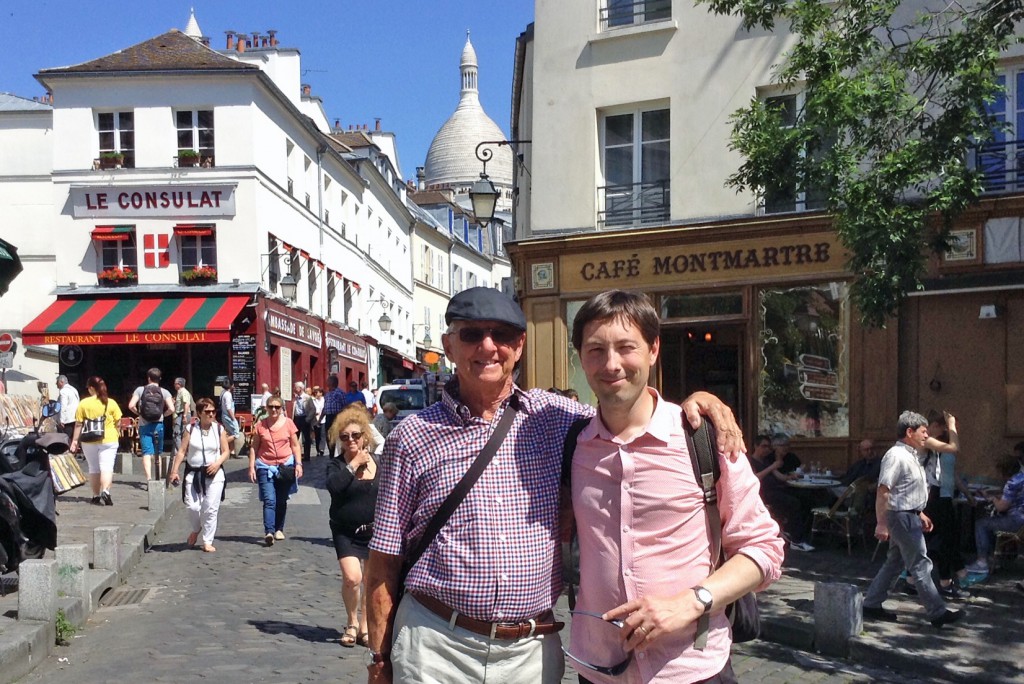 Pierre with Phil from Australia on a Montmartre Walking Tour © French Moments