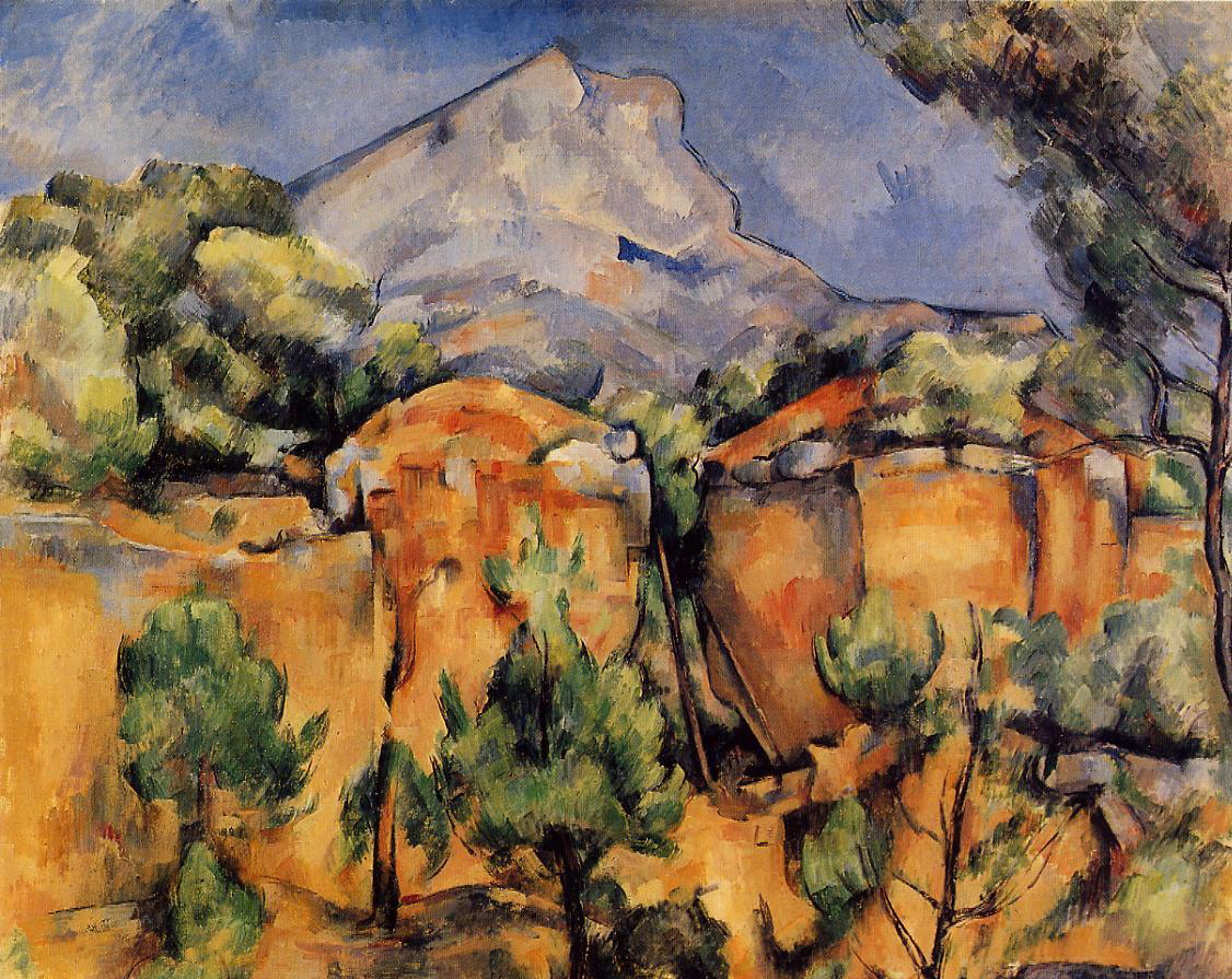 Cézanne - Montagne Sainte-Victoire from the Bibemus Quarry (1897)