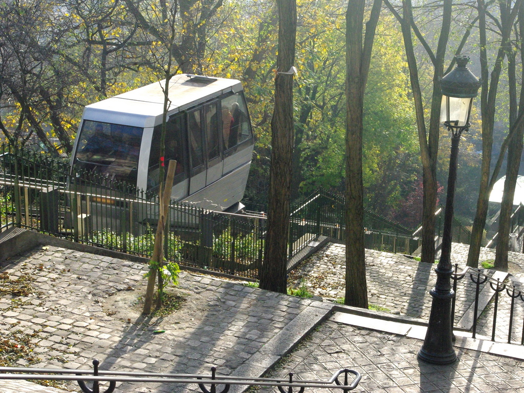 Montmartre Funicular leading to the Forecourt of Sacré-Cœur © French Moments