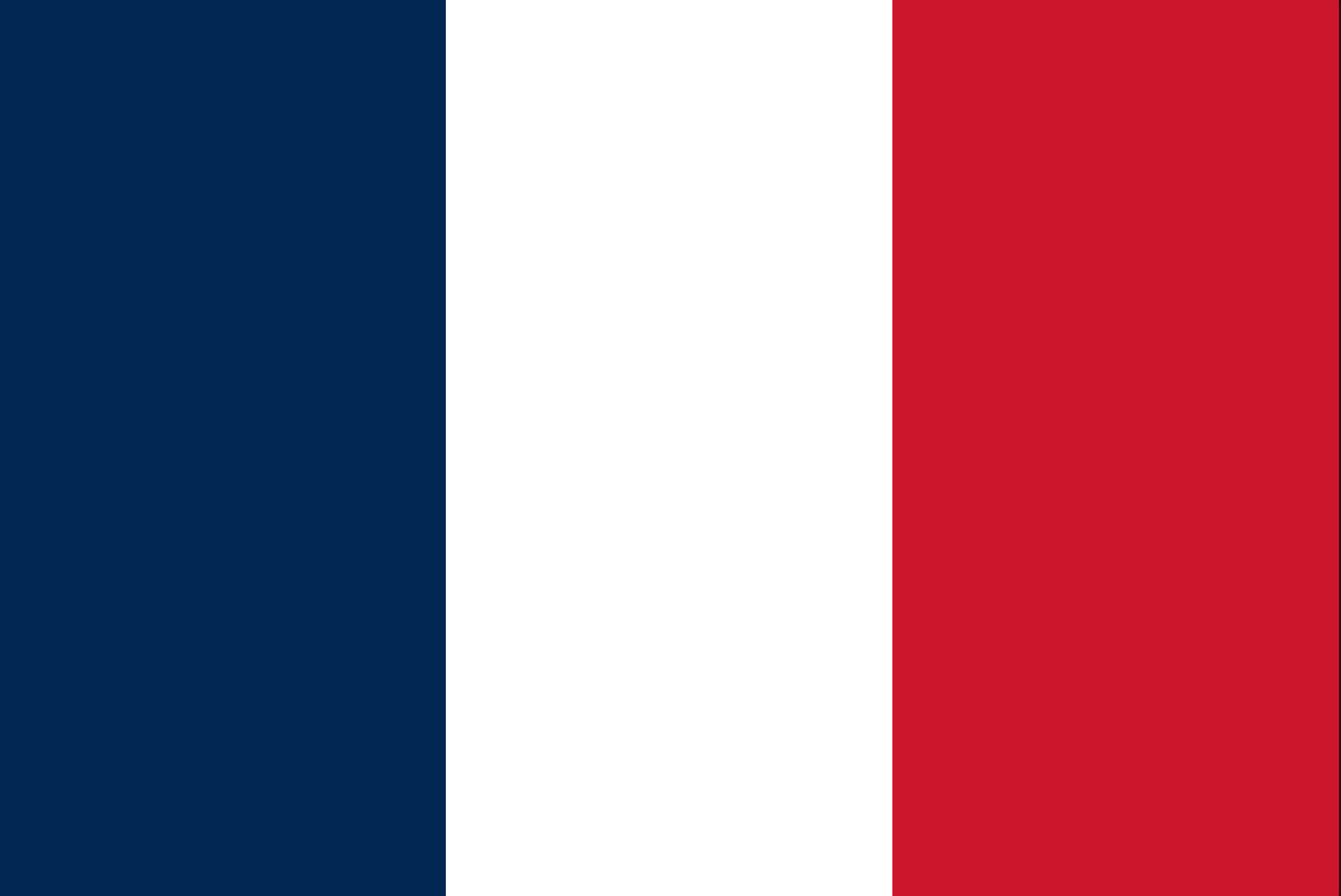 The national flag of France before 1976