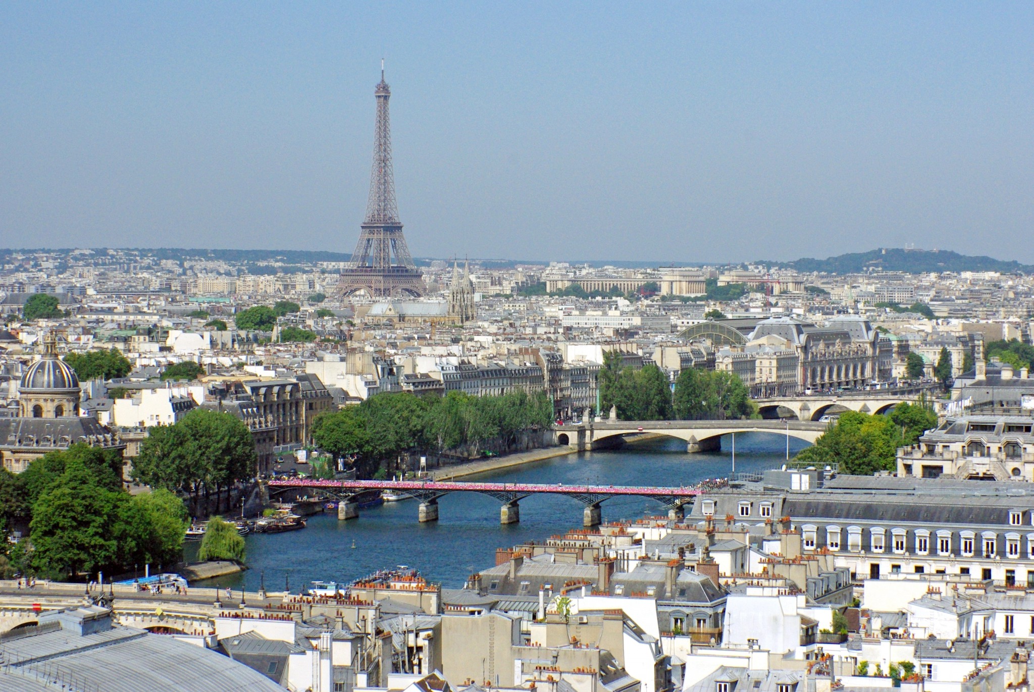 Eiffel Tower and Seine from Tour Saint-Jacques © French Moments