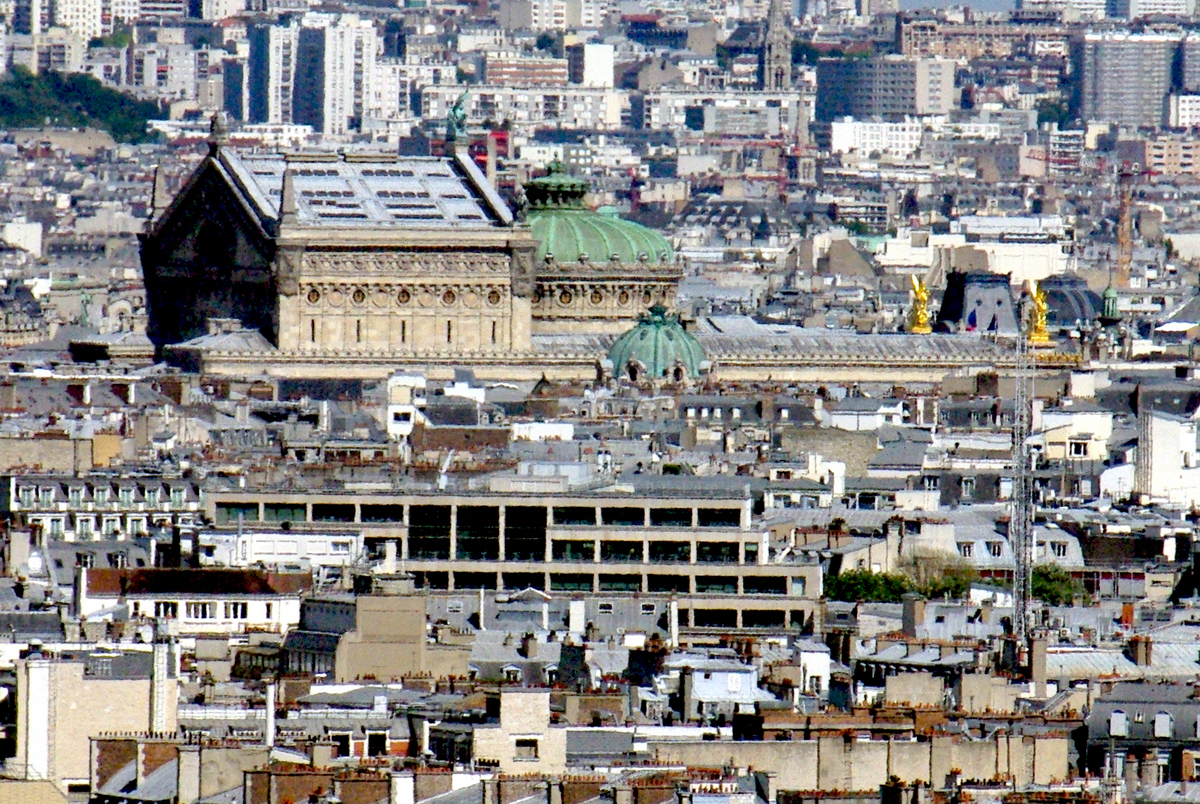 Palais Garnier viewed from Arc de Triomphe copyright French Moments
