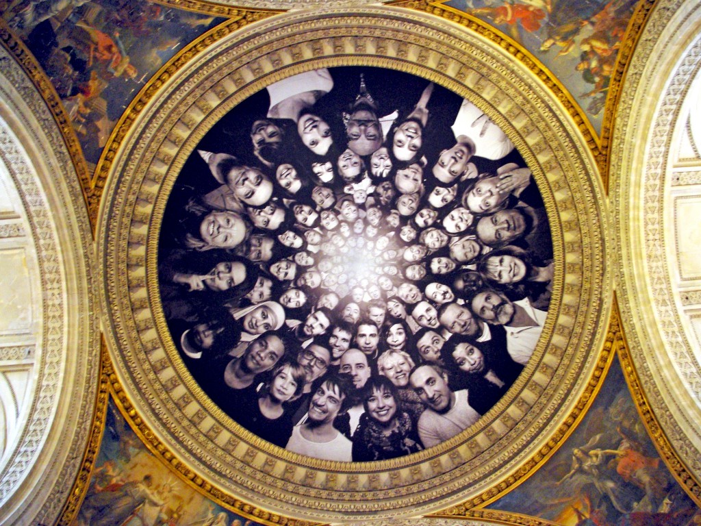 The dome of the Pantheon hidden by JR's work in 2015 © French Moments
