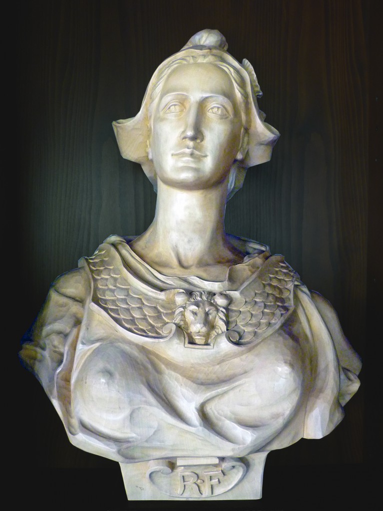 Bust of Marianne in the Town-Hall of Sigolsheim, Alsace © French Moments