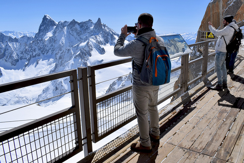 At the Aiguille du Midi © French Moments