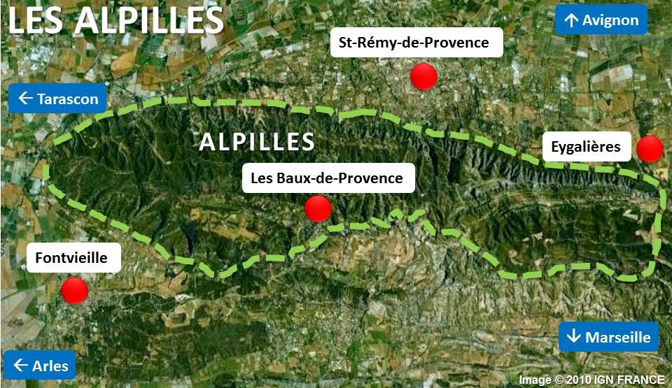 Alpilles Map by French Moments