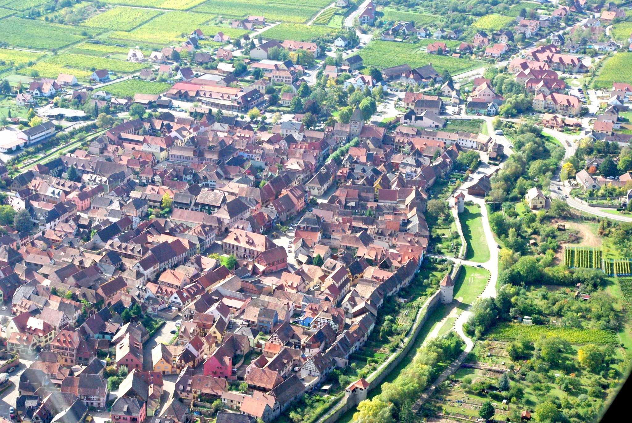 Village of Bergheim Bergheim from above © French Moments