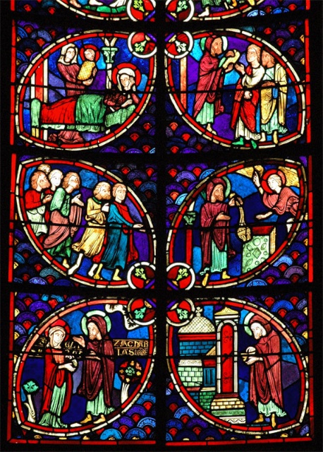 St John Baptist Stained Glass Windows, Bourges Cathedral © Baldiri, Creative Commons (CC-BY-SA-3