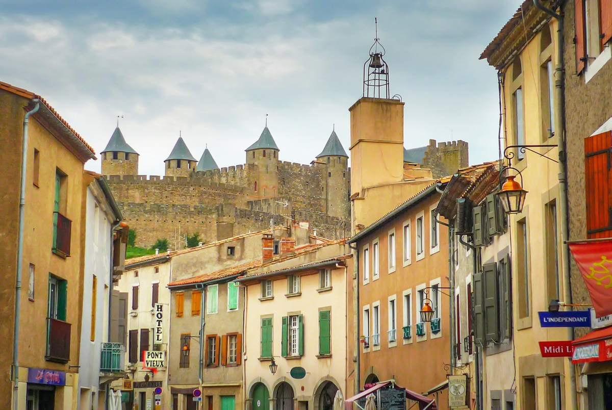 Rue Trivalle and the Cité of Carcassonne © French Moments