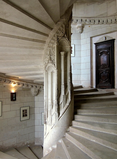 Staircase in Chaumont Castle © Manfred Heyde - Creative Commons (CC-BY-SA-3.0)