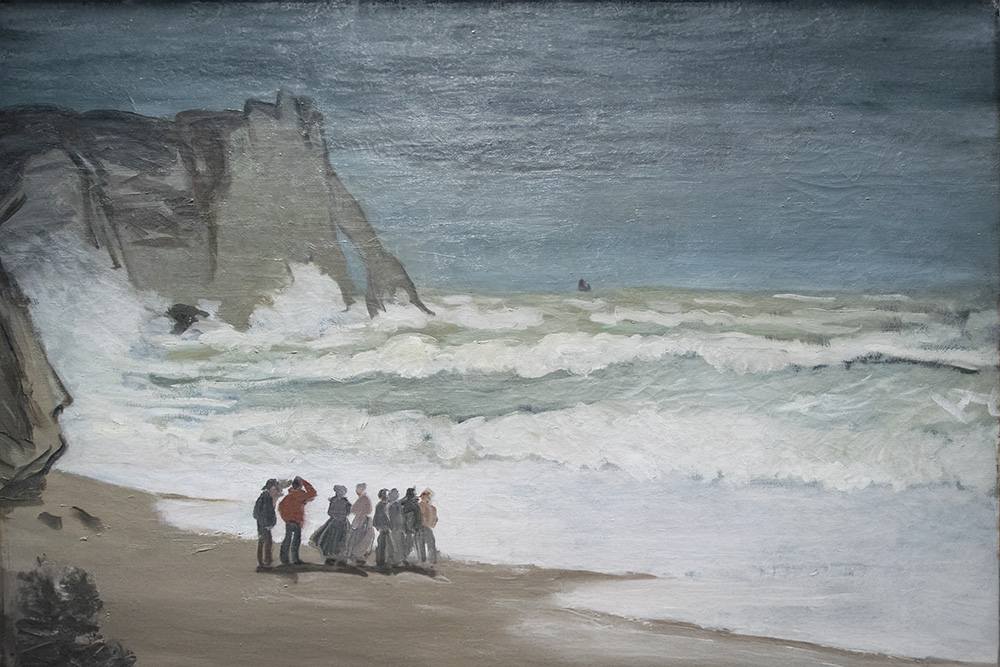 Claude Monet - Grosse mer à Étretat — Public Domain