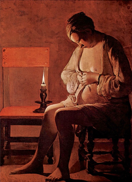 "La Femme à la puce", painting from Georges de la Tour, Lorraine Historic Museum, Nancy