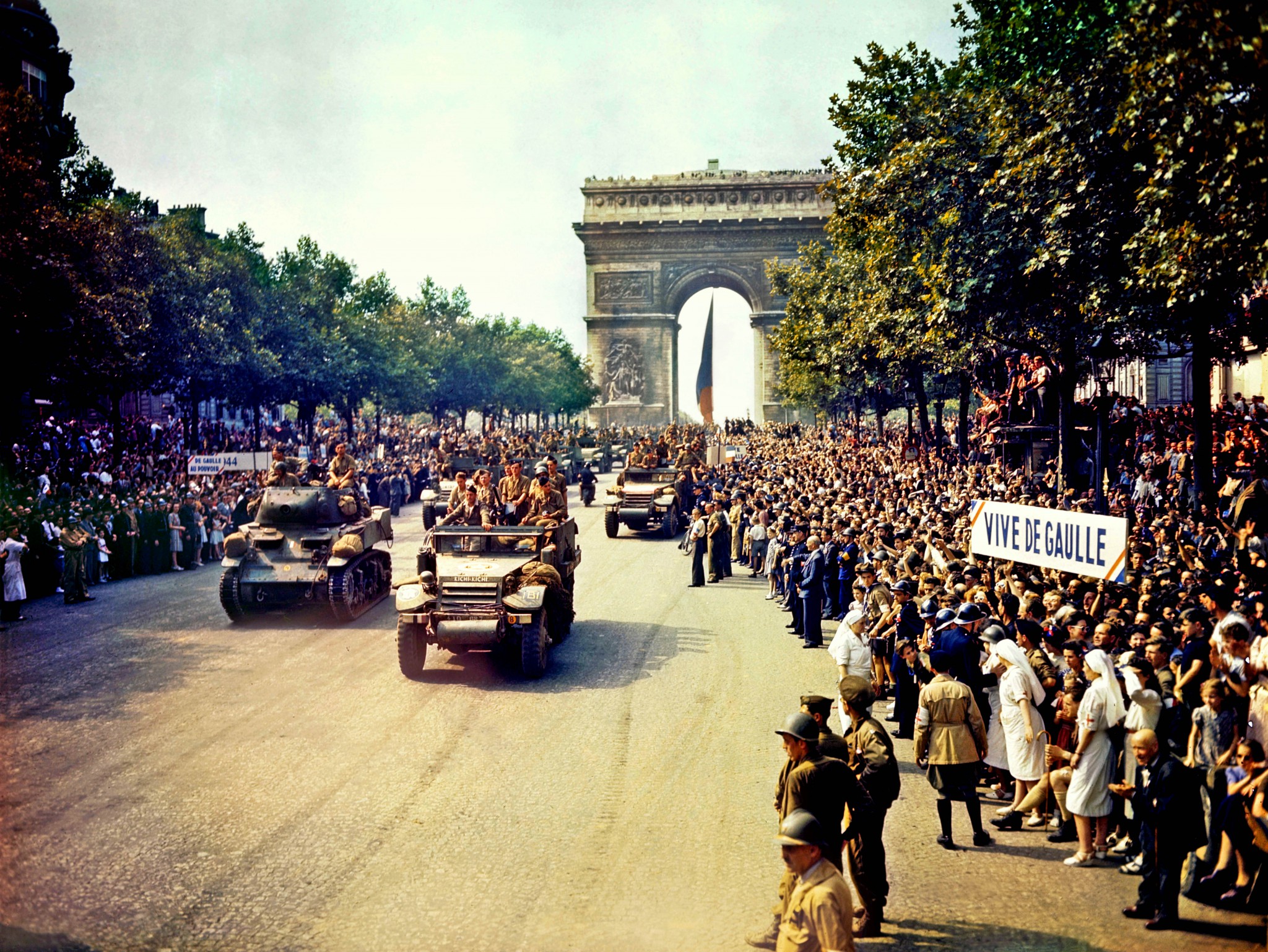 On the Champs-Élysées, 26 August 1944
