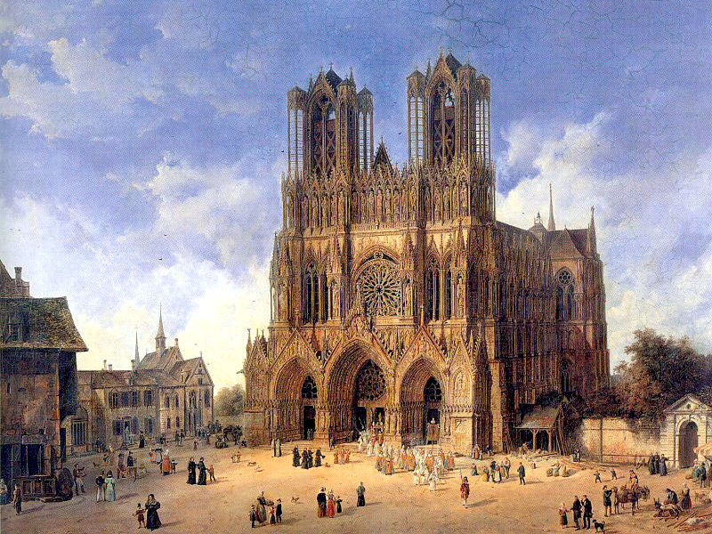 Reims Cathedral in the 19th century