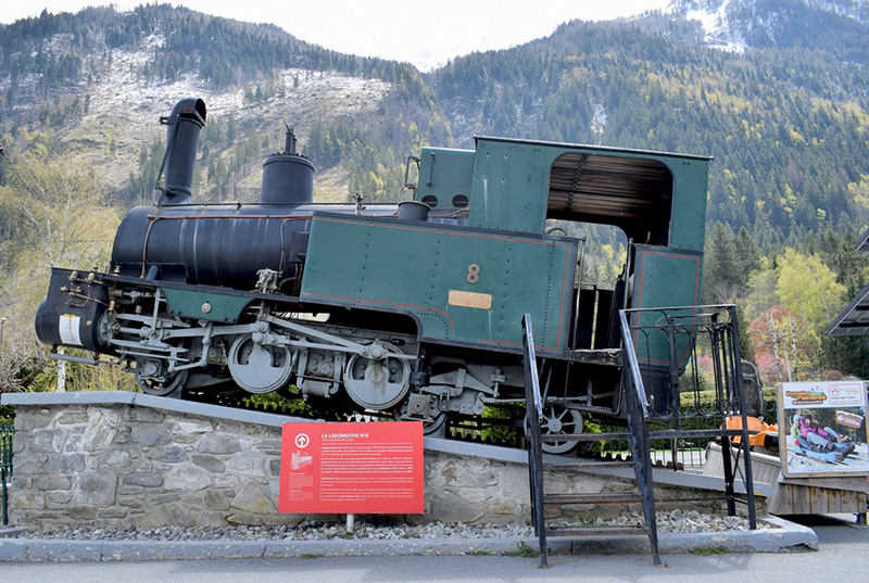 One of the former locomotives of the Montenvers Train © French Moments