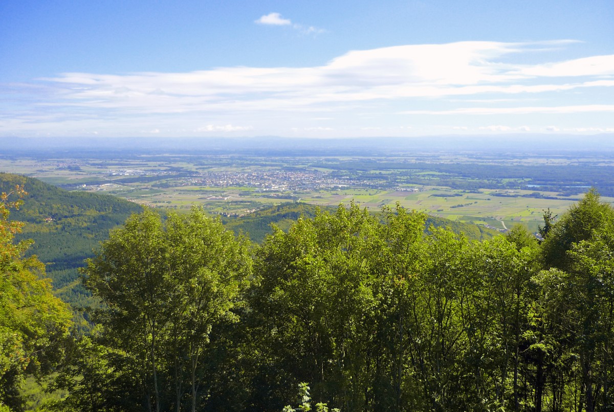 The view to the plain of Alsace from the Haut-Kœnigsbourg castle © French Moments