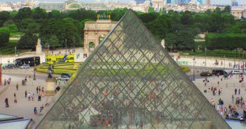 The glass pyramid is not aligned with the Historical Axis of Paris © French Moments