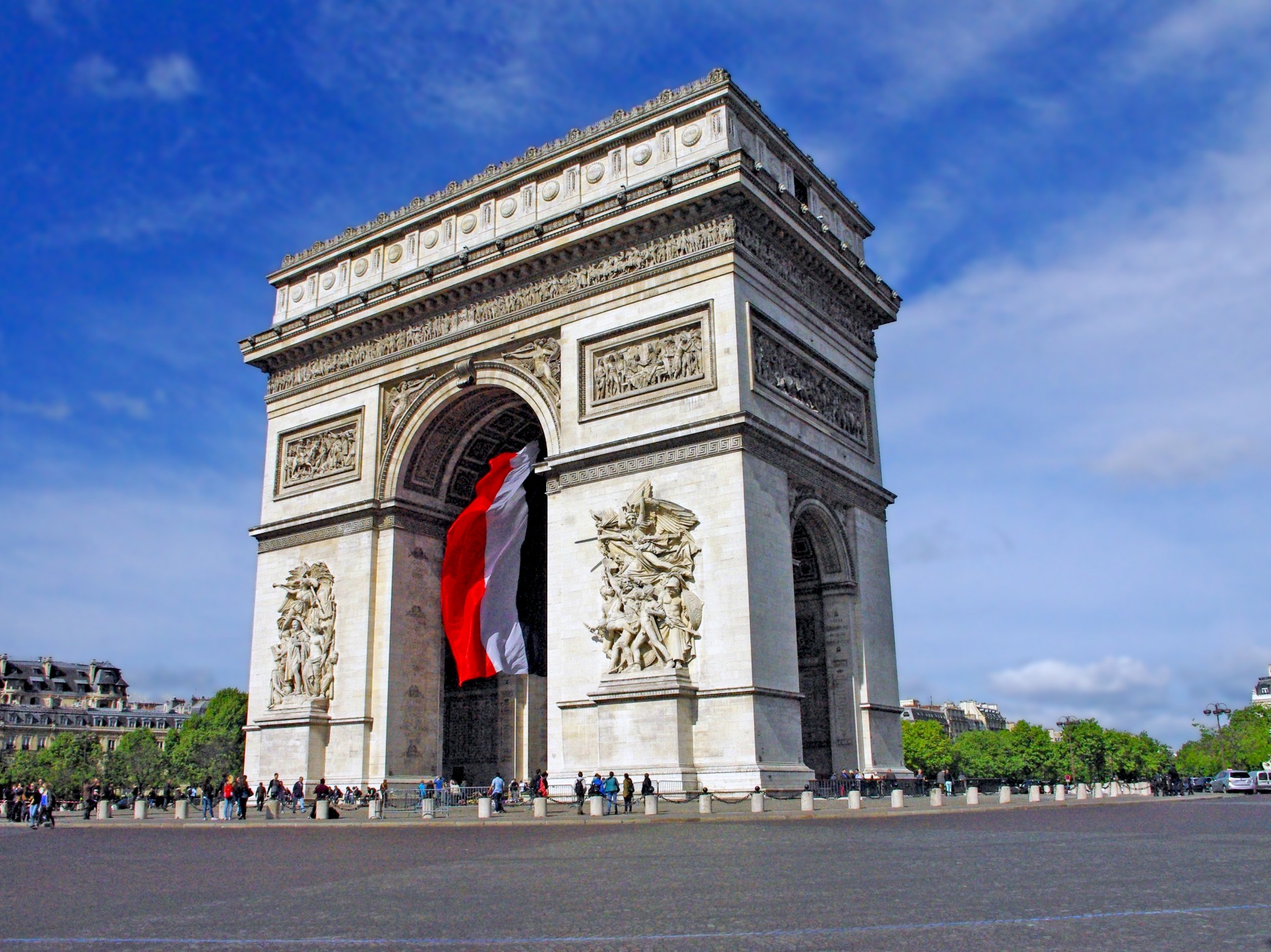 The Champs-Élysées and the Arc de Triomphe