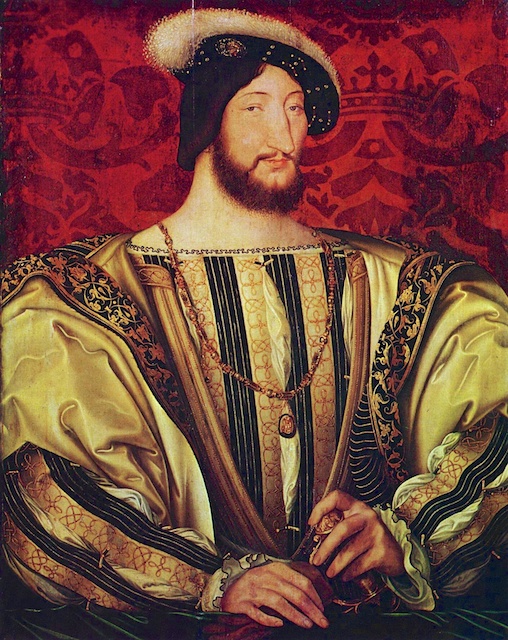 Francis I of France (François 1er) painted by Jean Clouet circa 1530