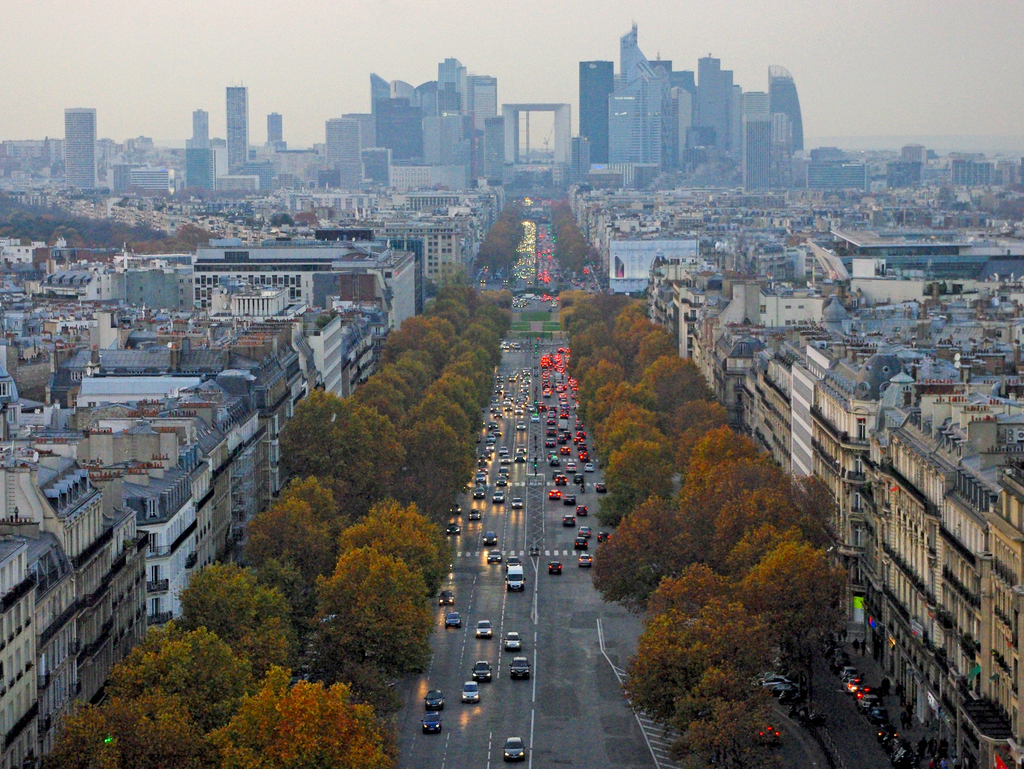 The Historical Axis of Paris from Arc de Triomphe © French Moments