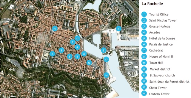 La Rochelle Map by French Moments