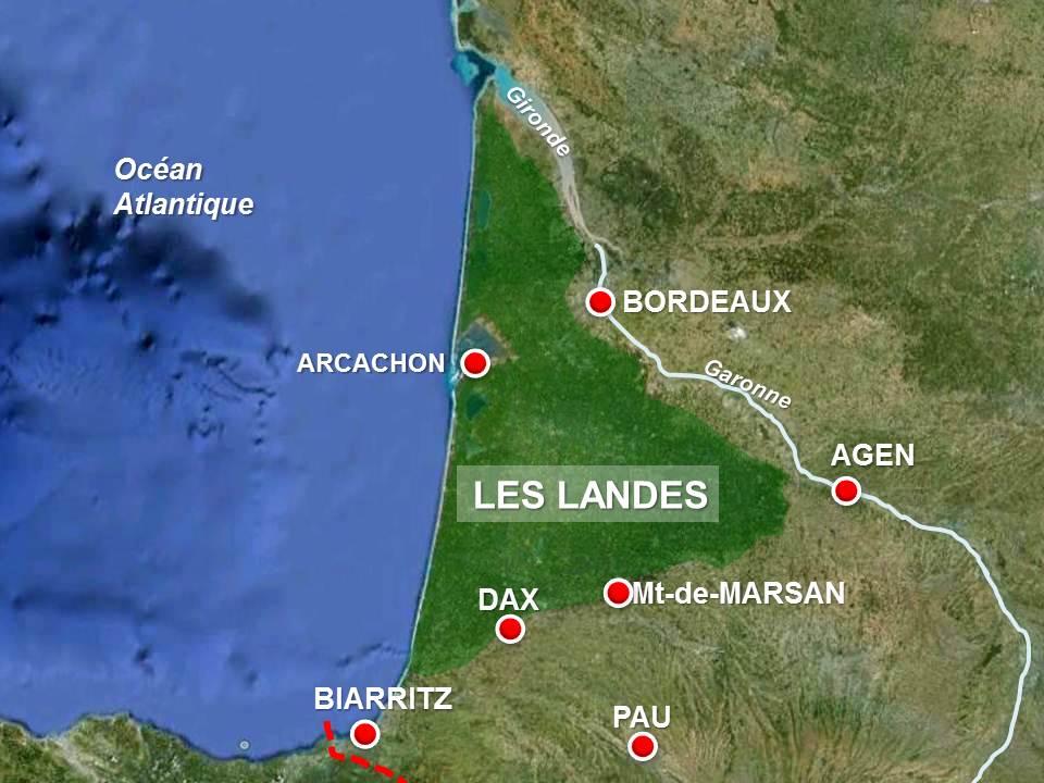 Landes Map by French Moments
