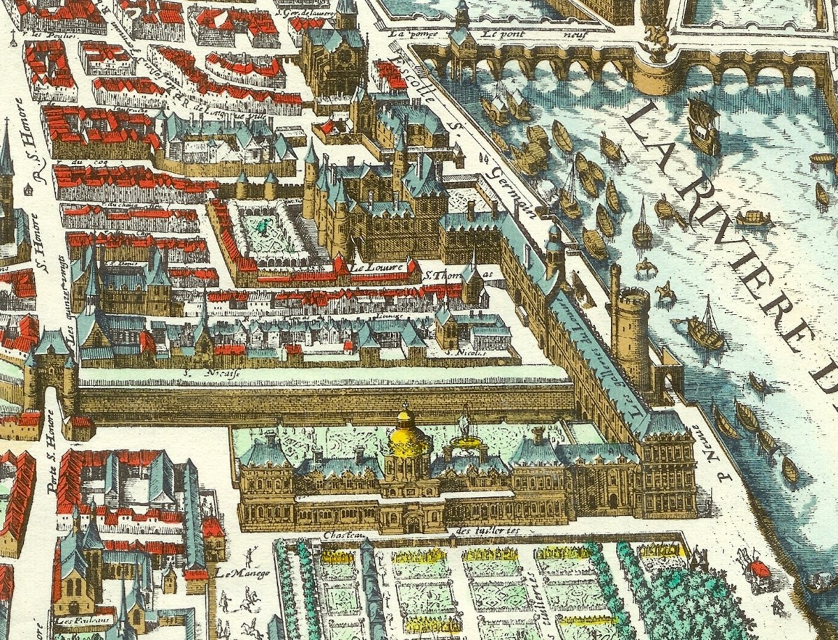 The Louvre and the Tuileries in 1615