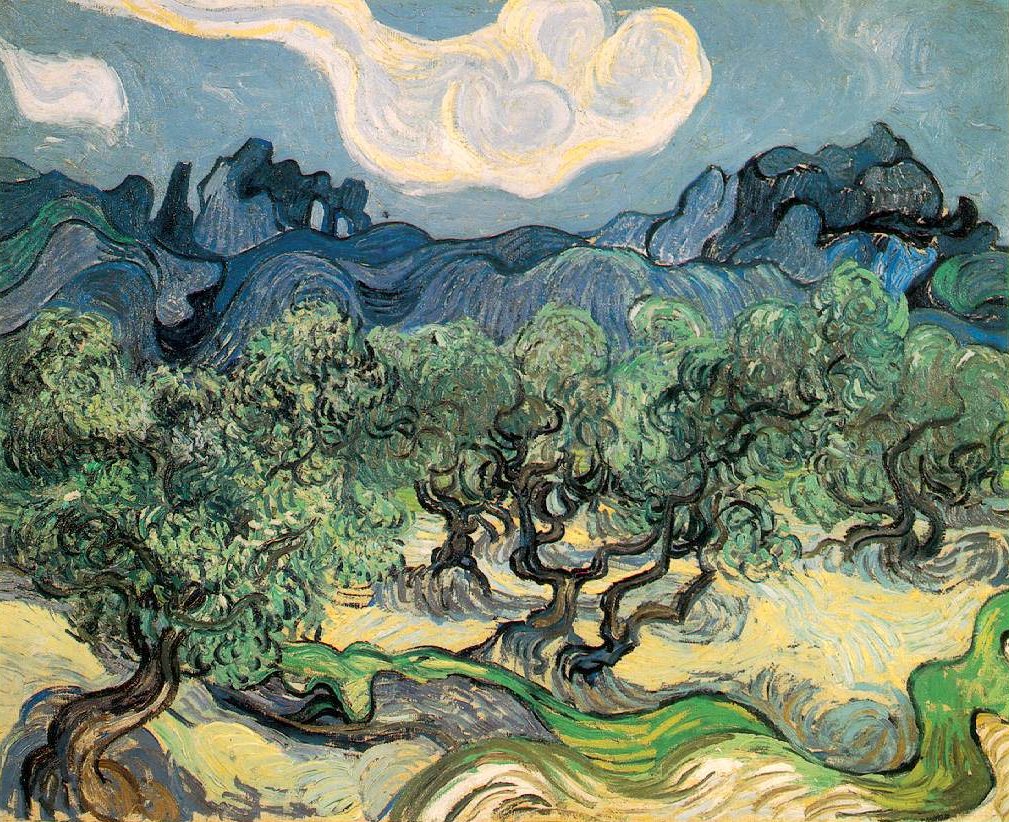 Les Oliviers - Vincent van Gogh 1889