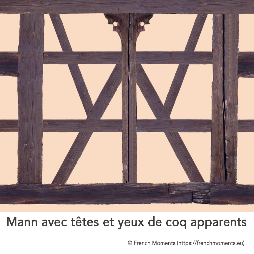 Maison Alsacienne Mann et coq © French Moments
