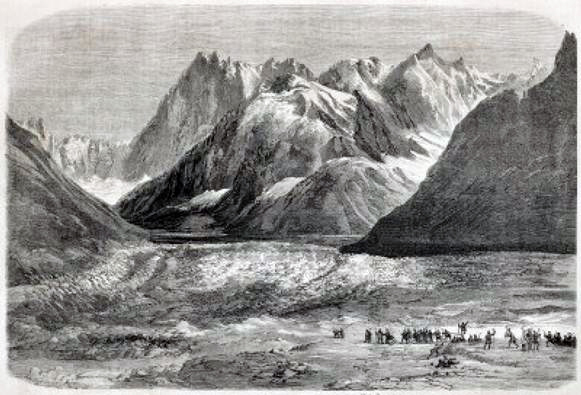 Napoleon III at the Mer de Glace in September 1860