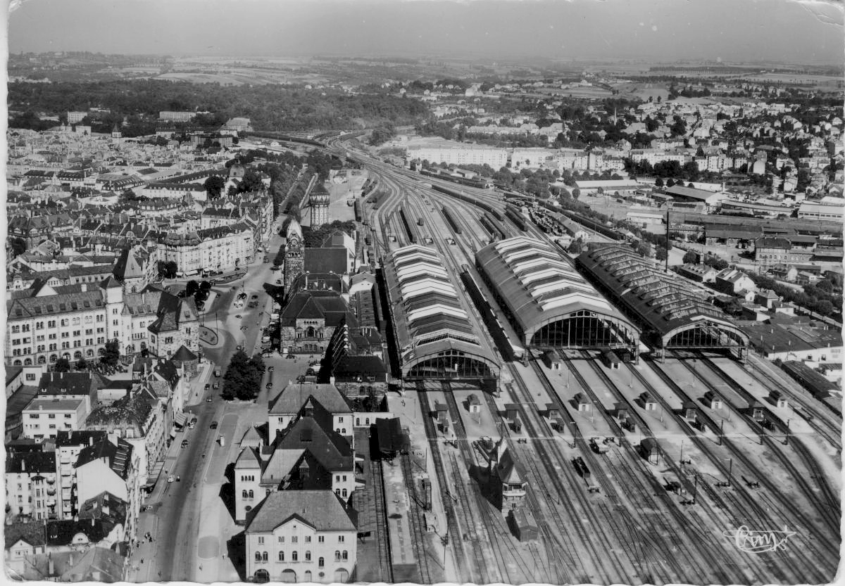 Old photo of Metz Railway Station