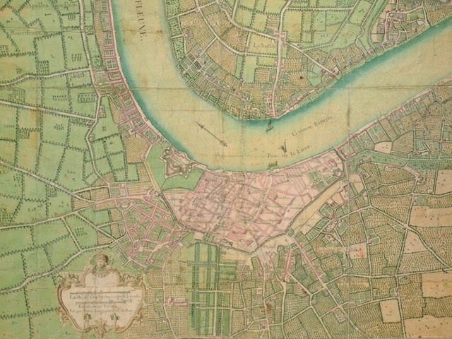 Map of Bordeaux by Hippolyte Matis