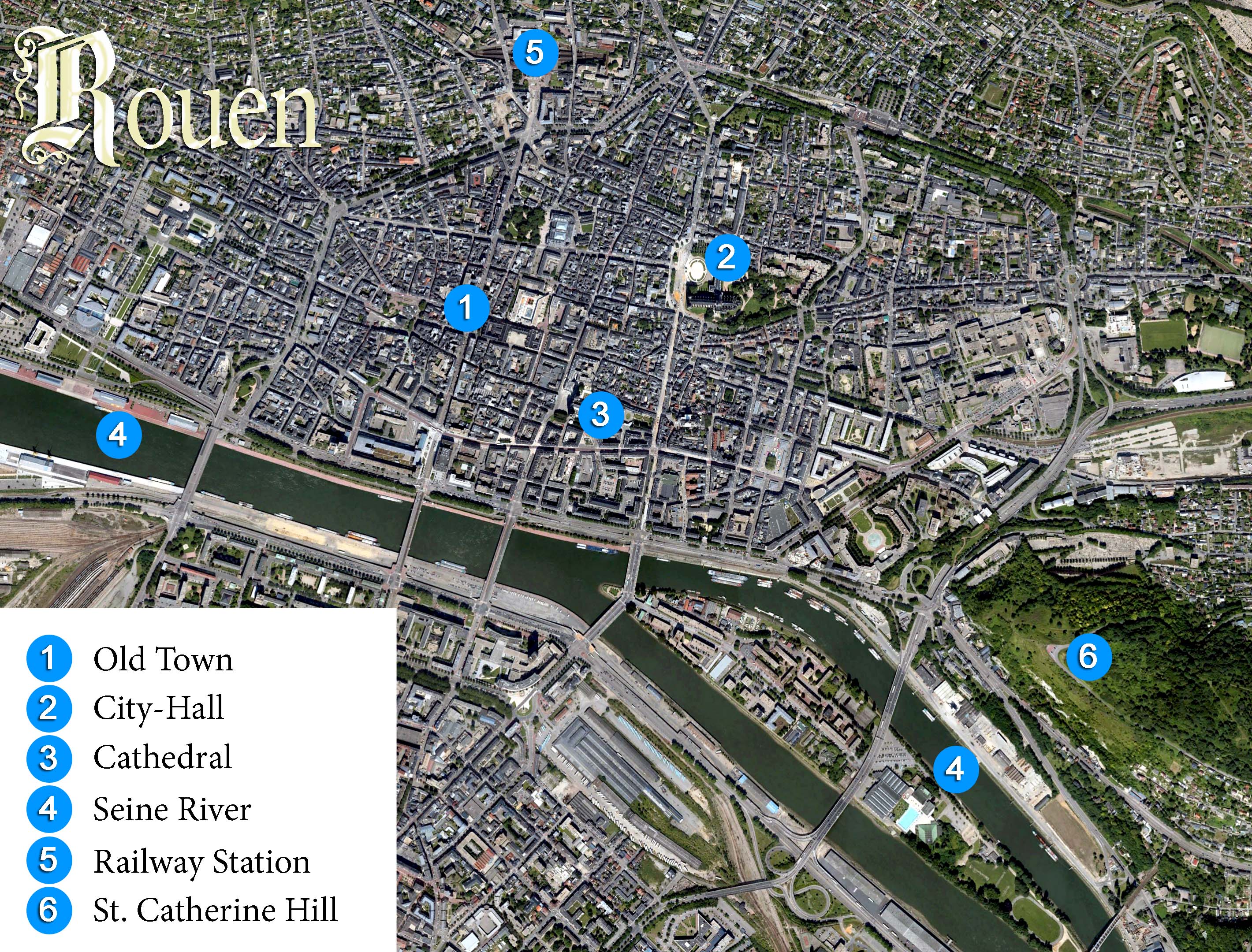 Rouen General Map LR