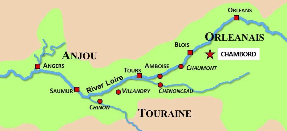 Situation Map of Chambord © French Moments