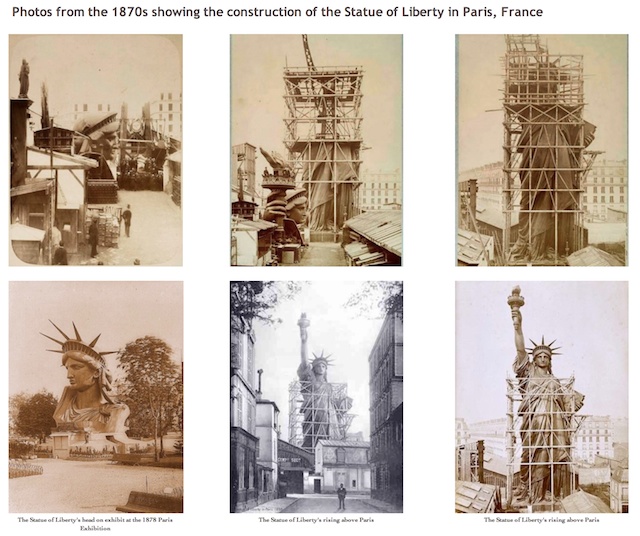 Statue of Liberty in the making (1870s)