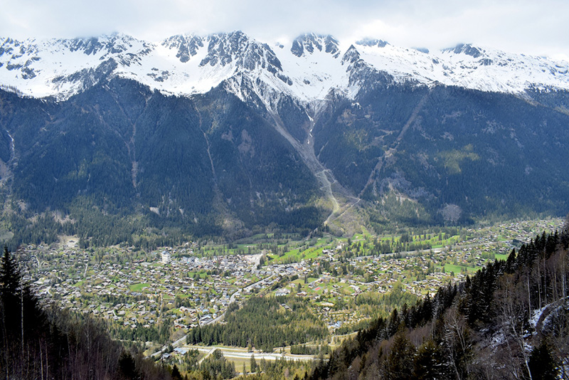 View of the Chamonix valley from the Montenvers train © French Moments