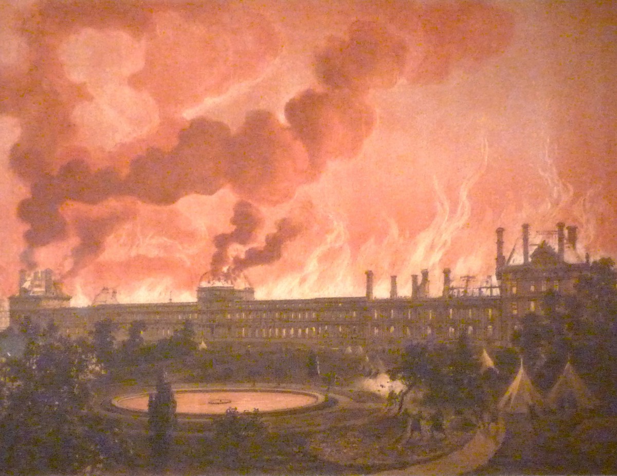 The great fire of the Palais des Tuileries - 23 May 1871