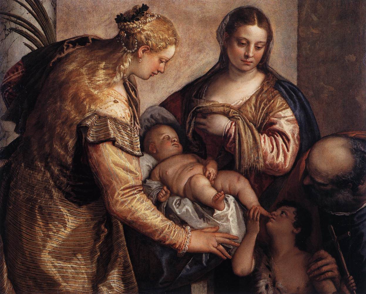 Paolo Veronese Holy Family with St Barbara and the Infant St John c. 1564