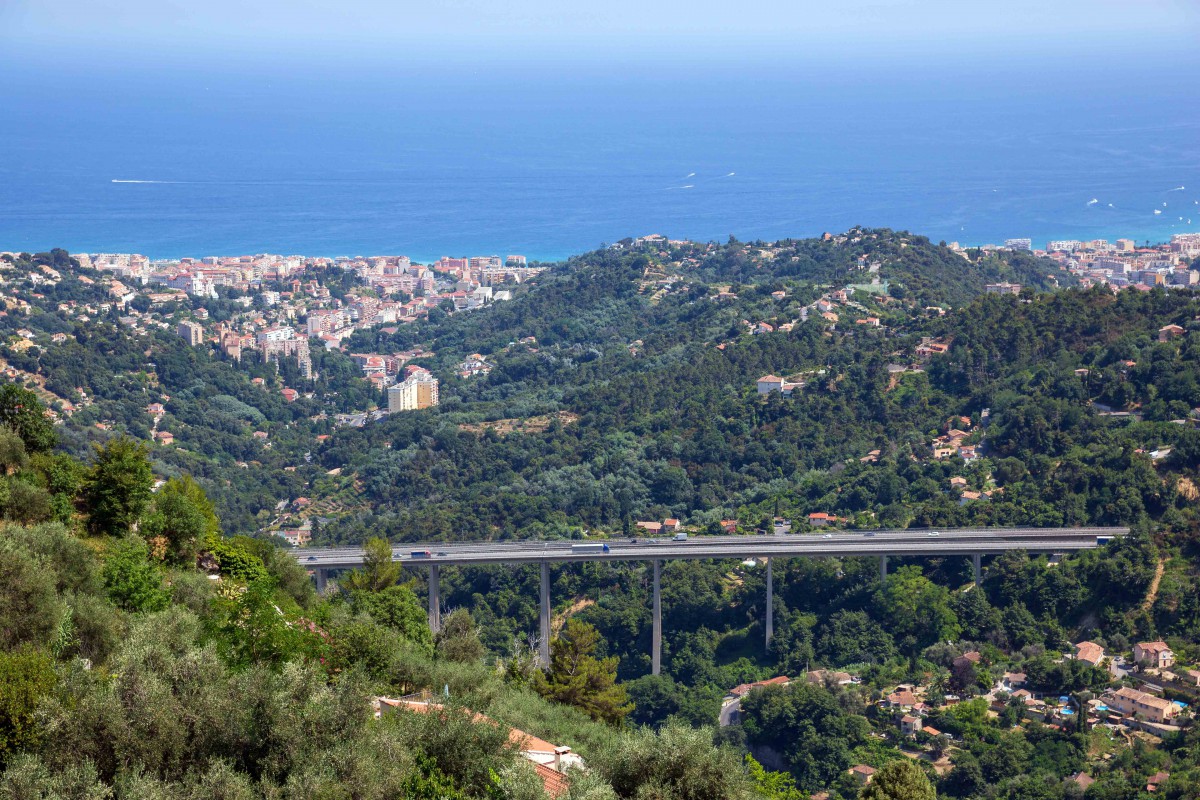 Holidays and Celebrations in France - The A8 Motorway near Menton - Stock Photos from Michael R Evans - Shutterstock