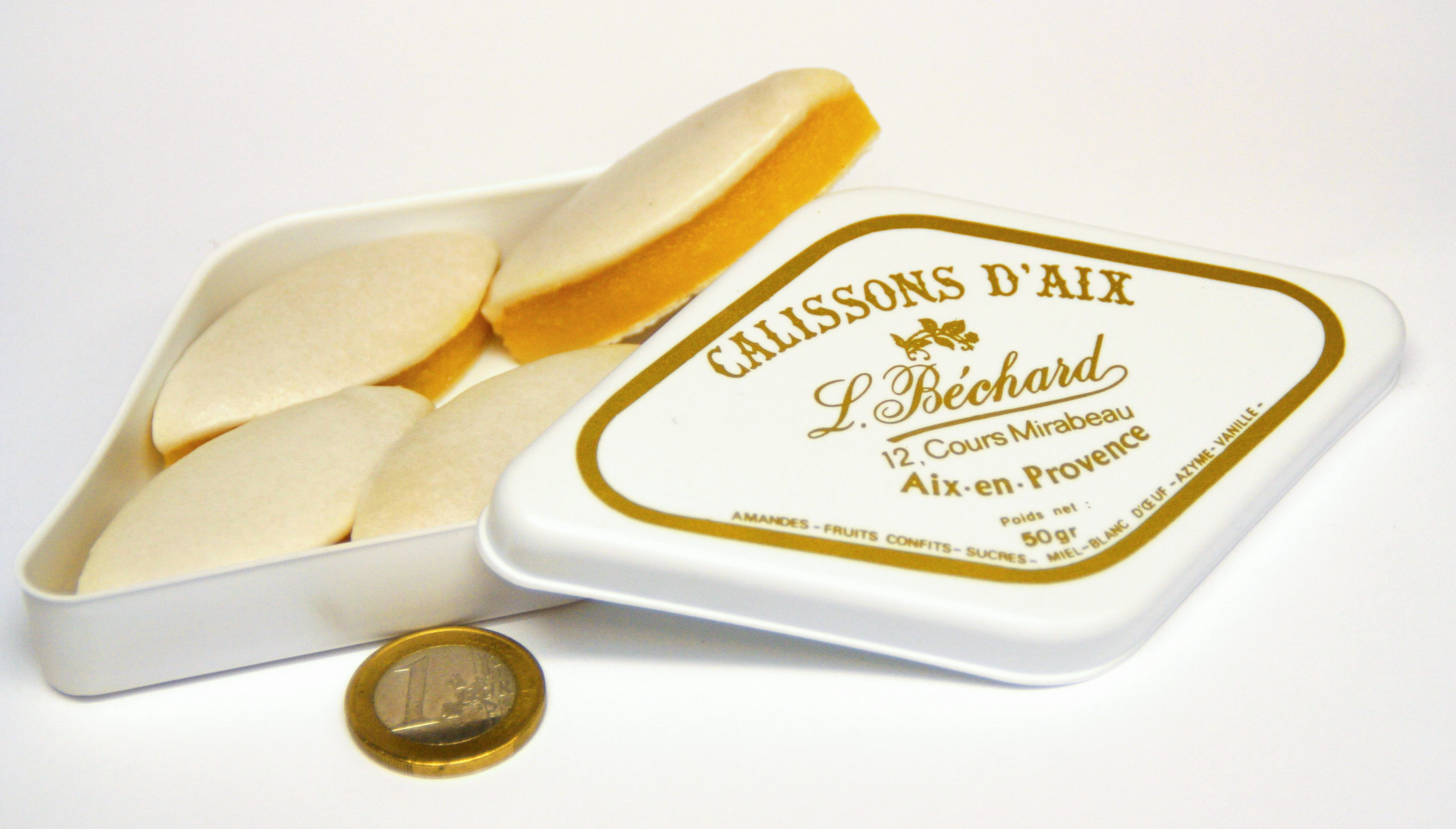 Délicieux Calisson traditionnel de Provence - Boîte losange de 340g