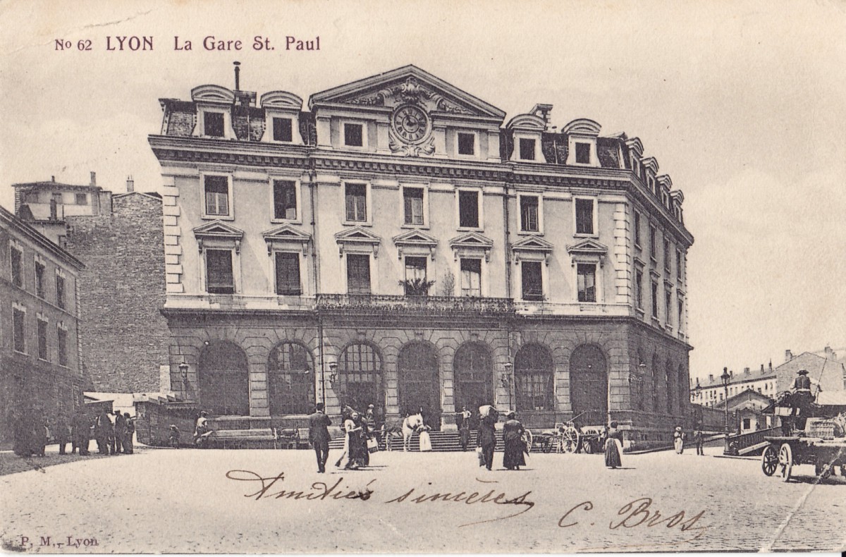 Lyon - Gare Saint Paul circa 1900