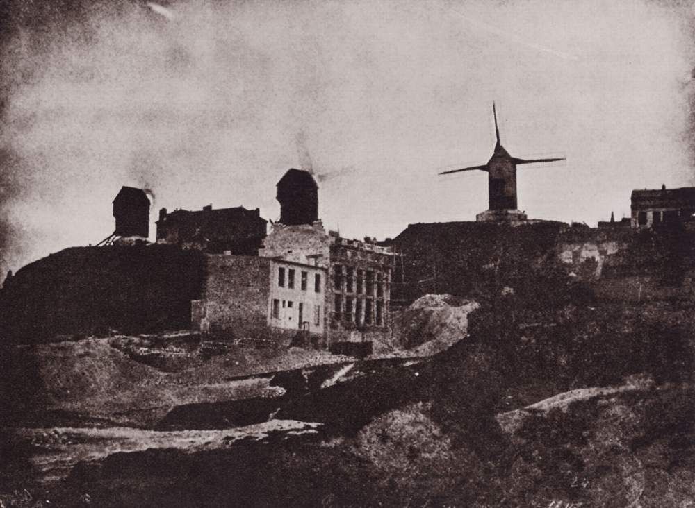 Montmartre Hill circa 1842 by Hippolyte Bayard Molinos