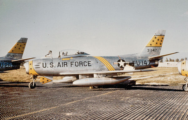 USAirforce aircrafts at Chambley, Lorraine 