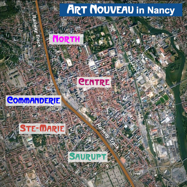 Nancy Art Nouveau - General Map