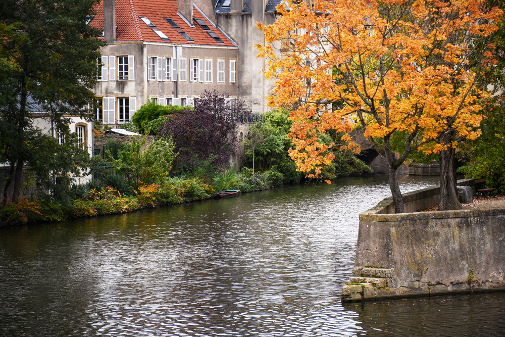 Autumn in France: Metz by the Moselle River © French Moments