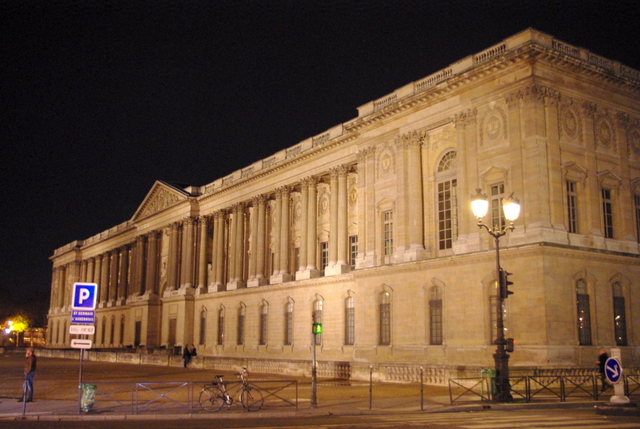 External Night View of the Louvre Museum (Musee Du Louvre) Editorial Stock  Image - Image of france, french: 39945939