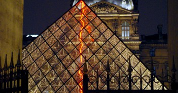 Louvre and Glass Pyramid by Night Paris © French Moments